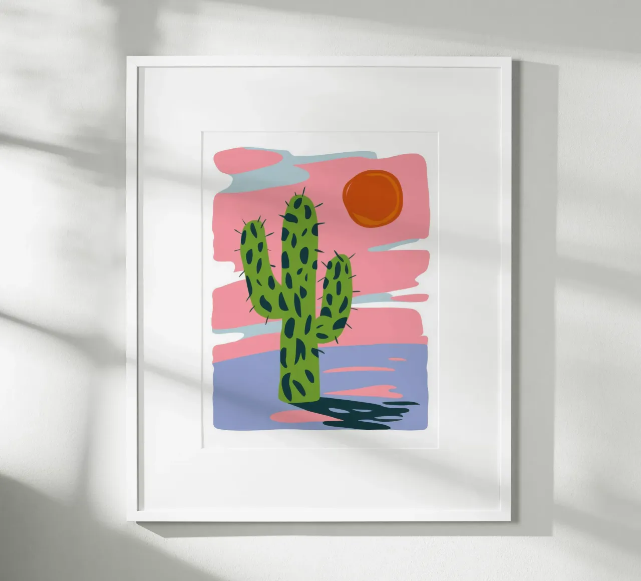 Coastal Cactus Sol poster by Rain Balance