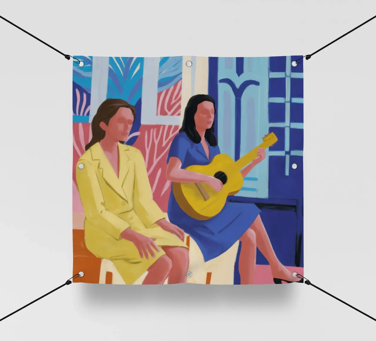 Canzone della serenata dello zaffiro telo in pvc da Dream Gesso