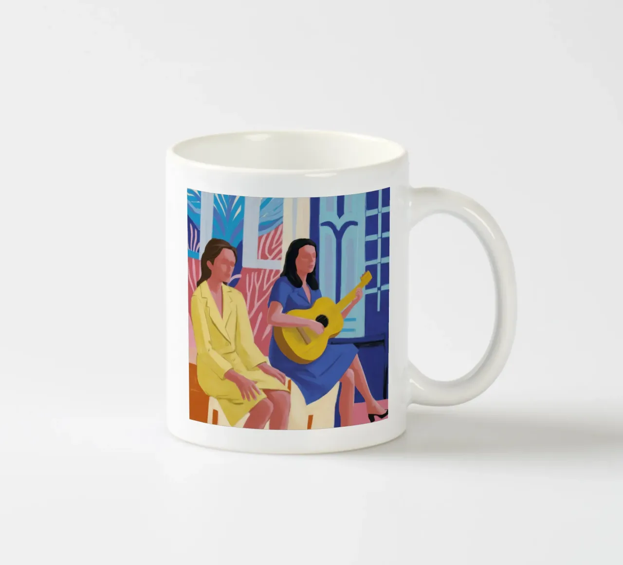 Canzone della serenata dello zaffiro tazza in ceramica da Dream Gesso