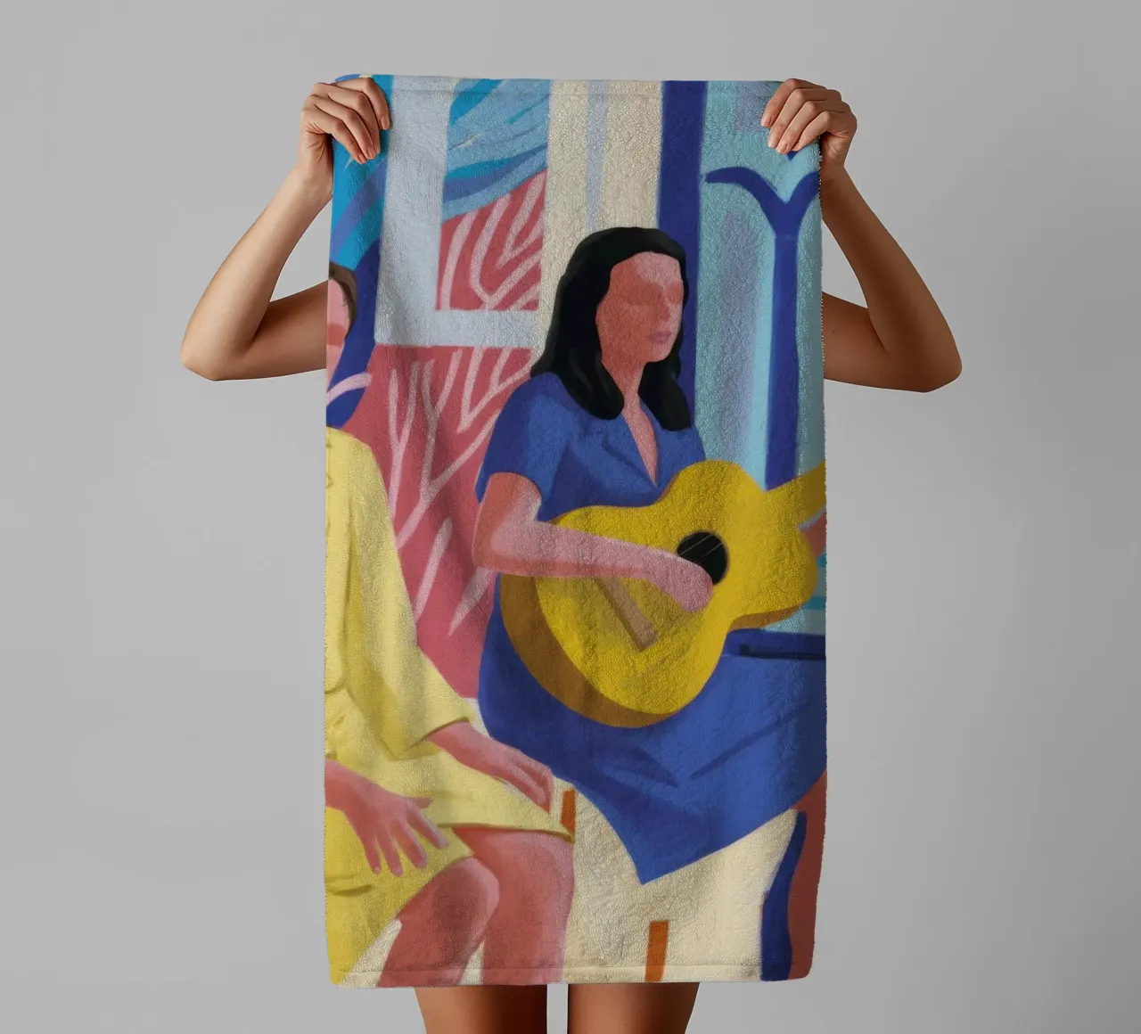 Canzone della serenata dello zaffiro asciugamano da bagno da Dream Gesso