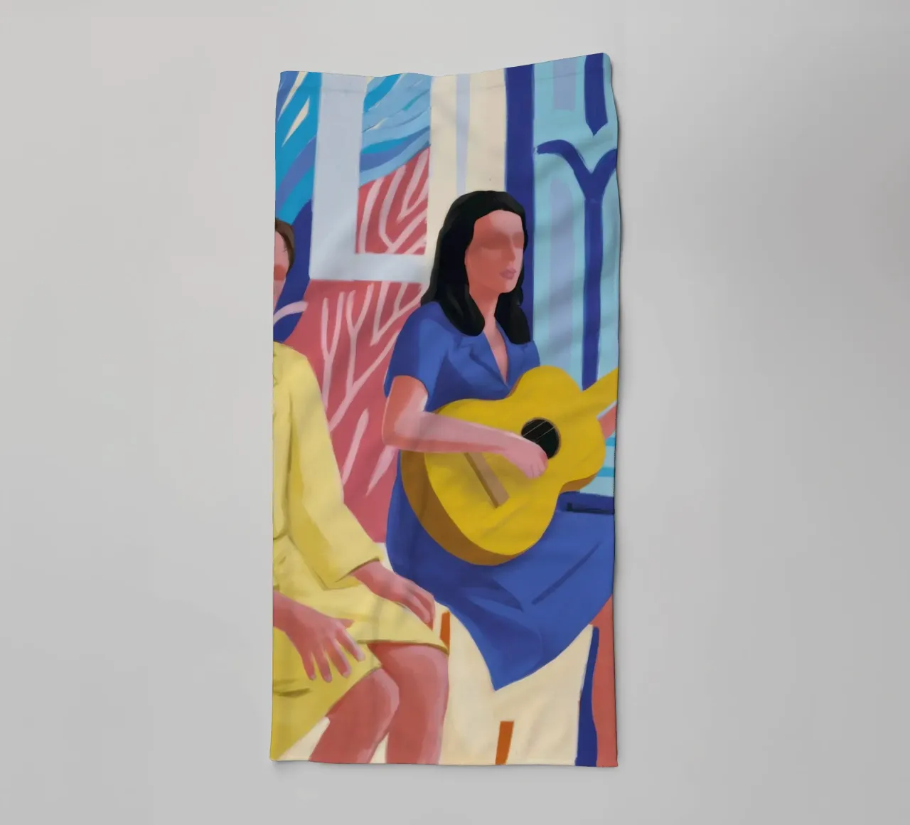Canzone della serenata dello zaffiro asciugamano da bagno da Dream Gesso