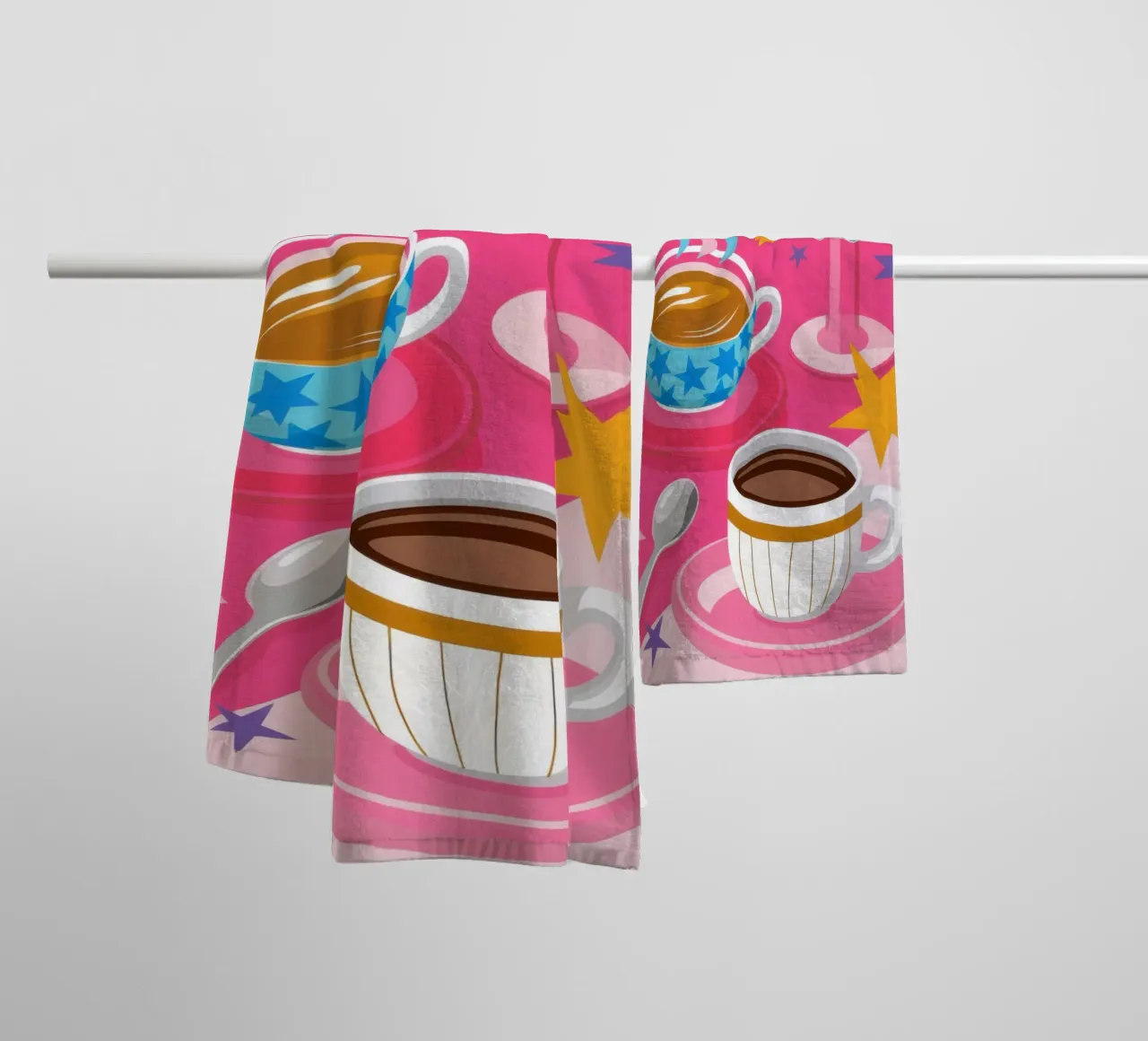 Caffè celeste scintillante asciugamano da bagno da Reds Jays