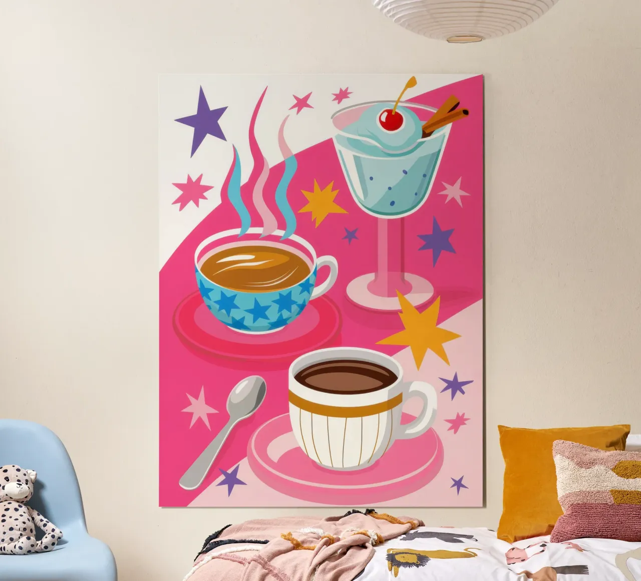 Caffè celeste scintillante carta hahnemühle da Reds Jays