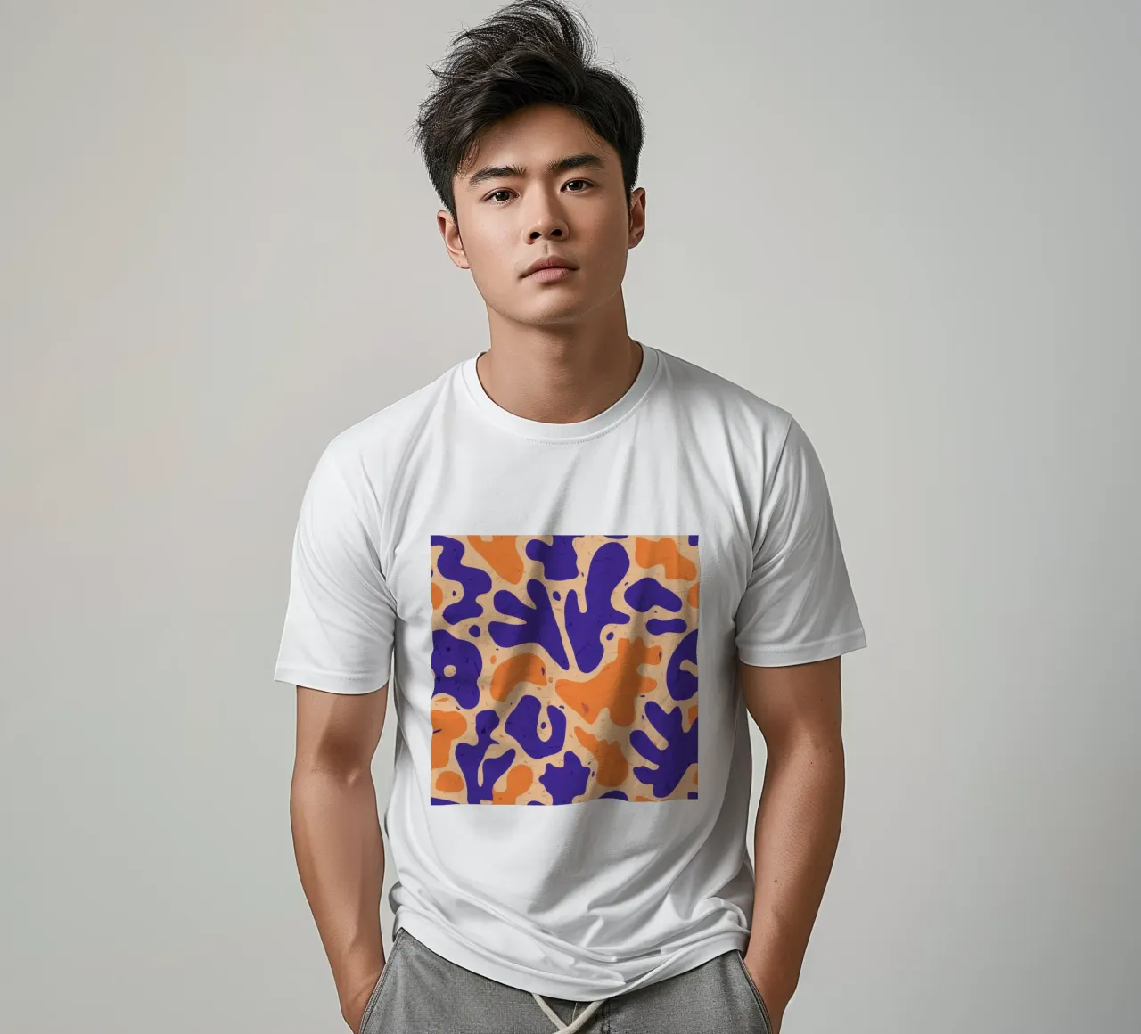 Danza cobalto e calendula t-shirt da Ink Pulse