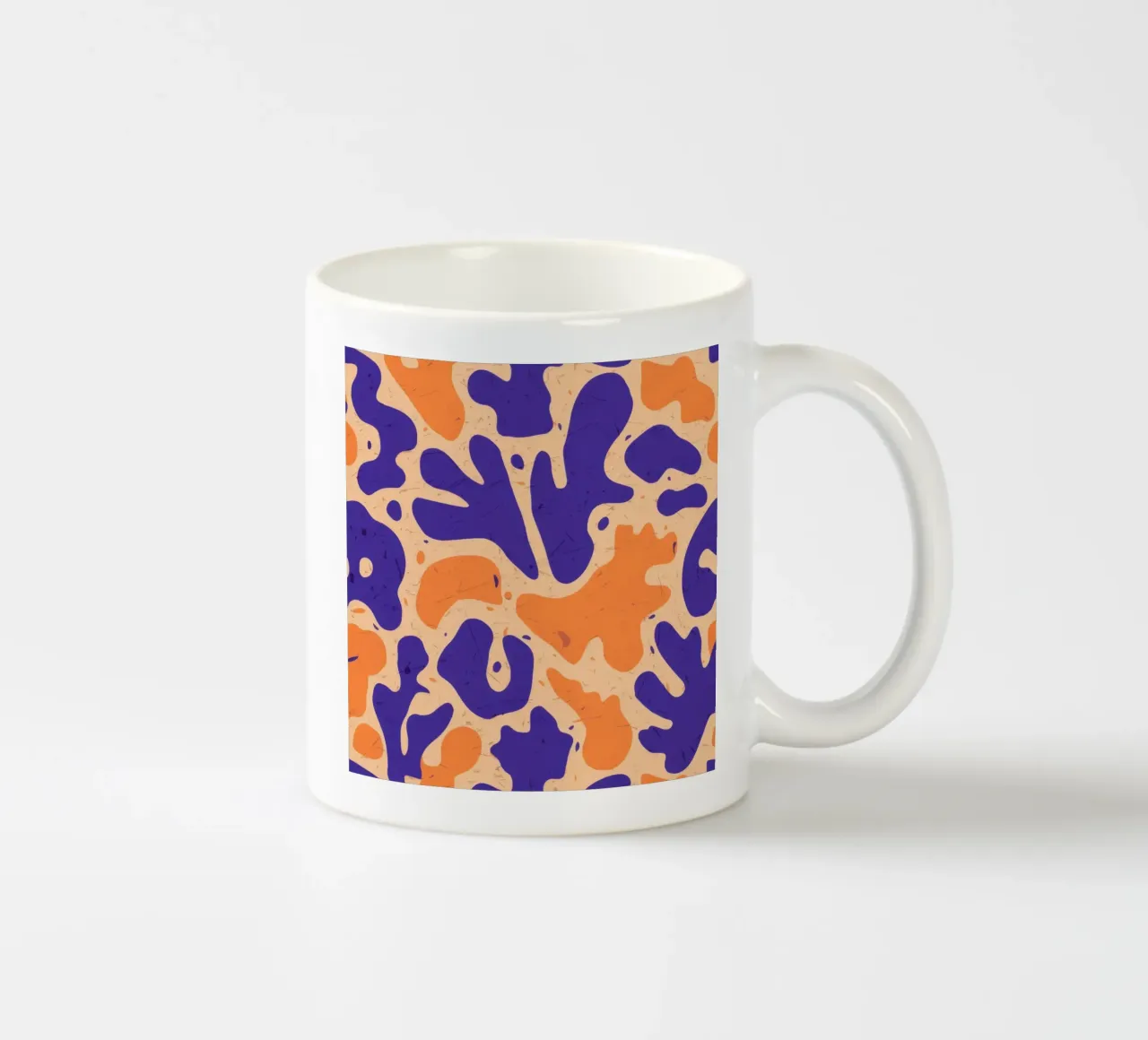 Danza cobalto e calendula tazza in ceramica da Ink Pulse