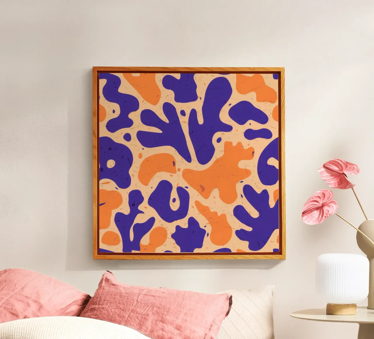 Danza cobalto e calendula plexiglass da Ink Pulse