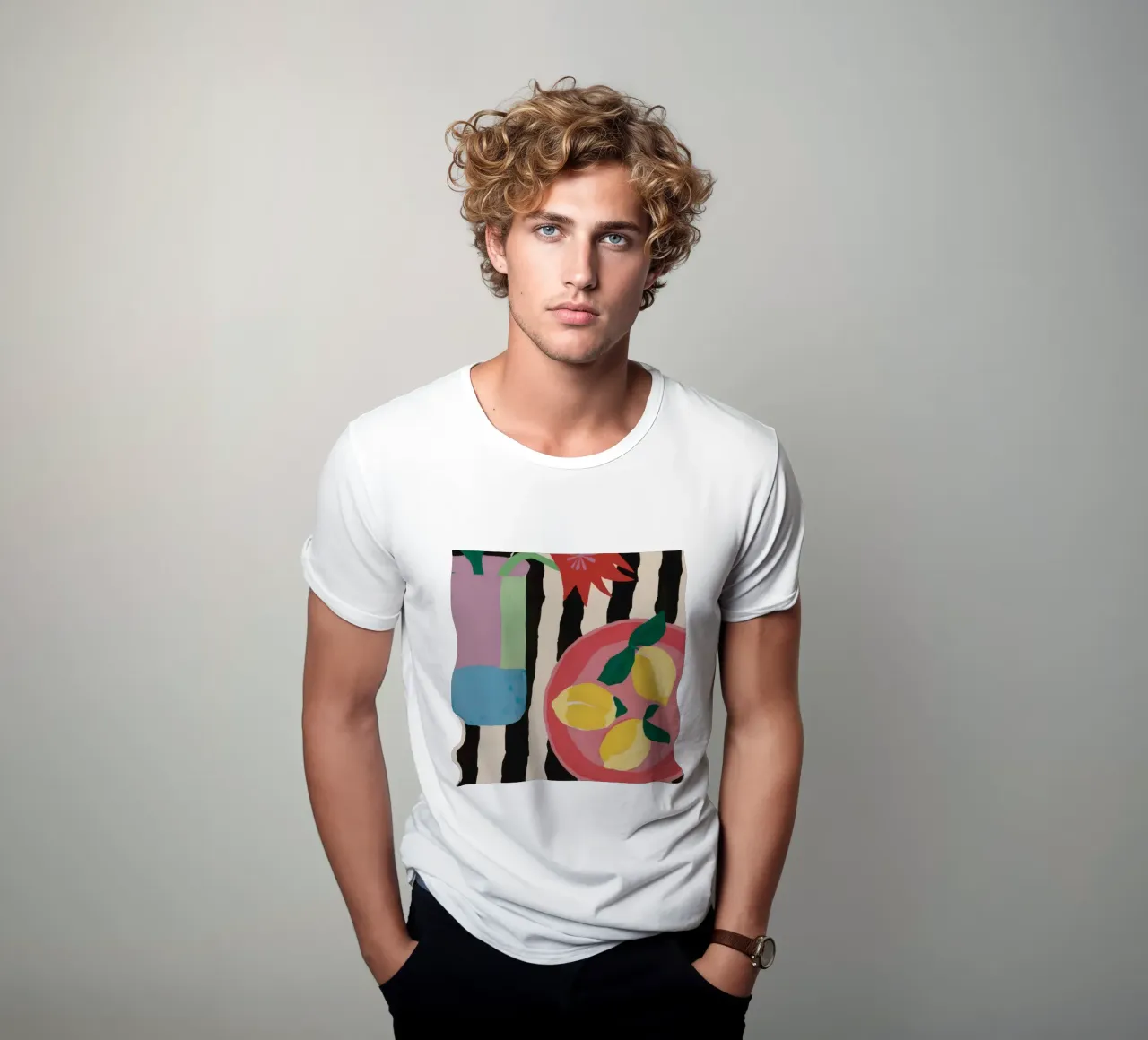 Serenata a strisce di agrumi t-shirt da Giant Foxs