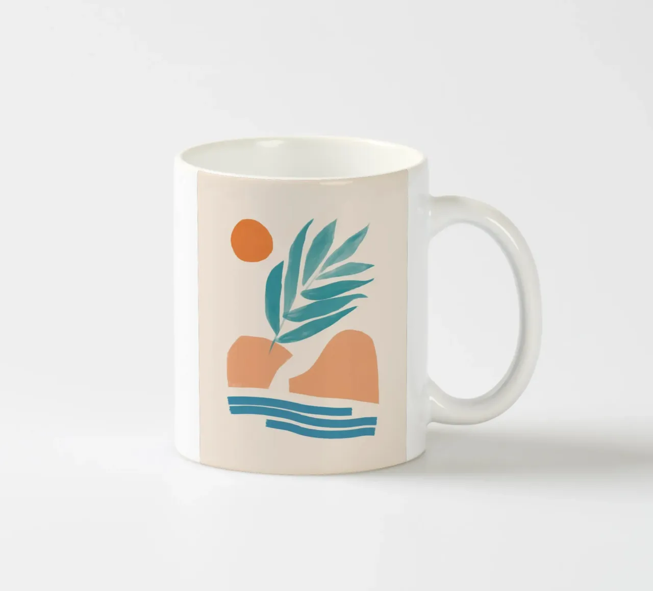 Calma costiera minimalista tazza in ceramica da Flock Reverie
