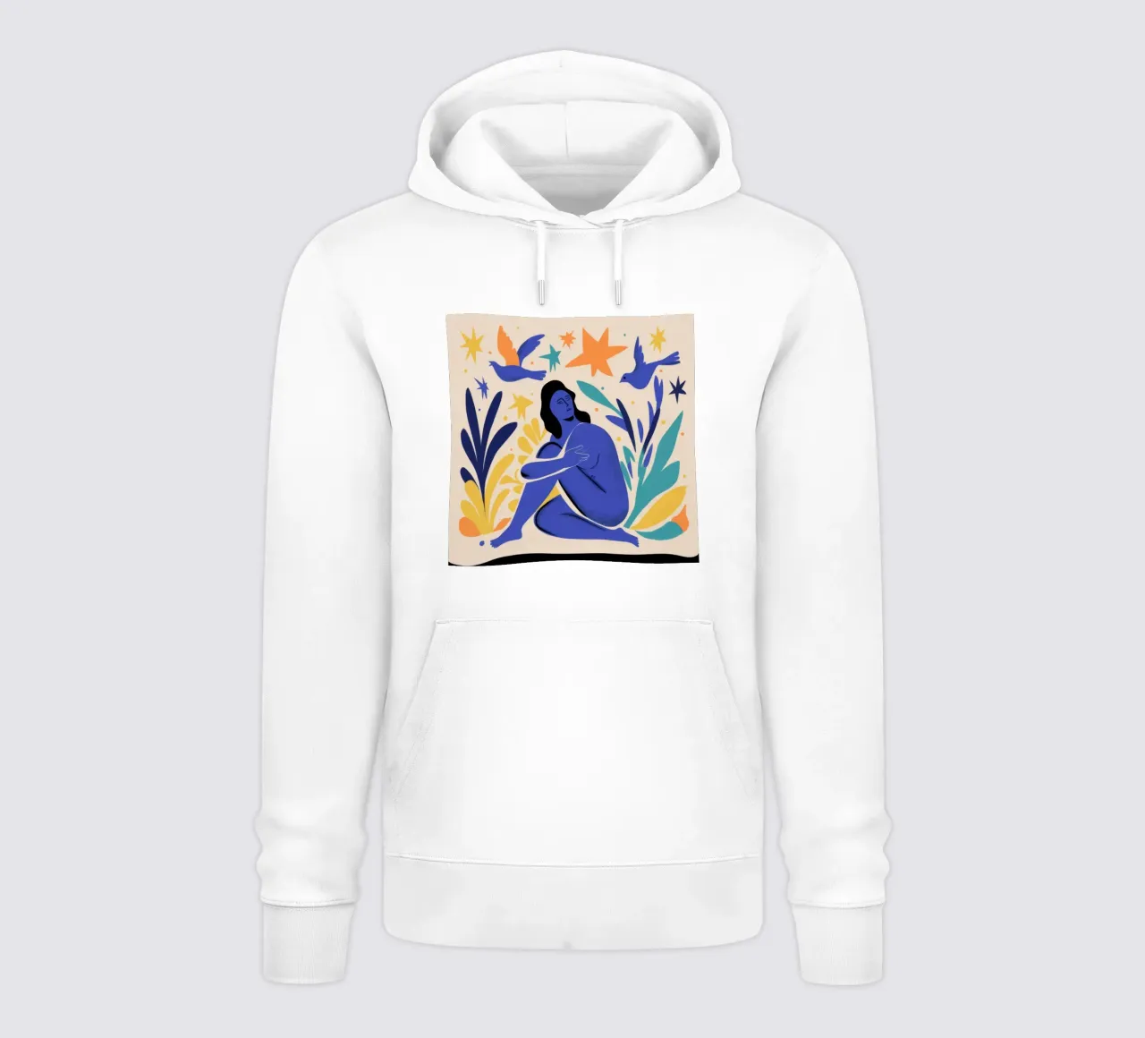 Sogno cosmico cobalto felpa con cappuccio da Dream Gesso