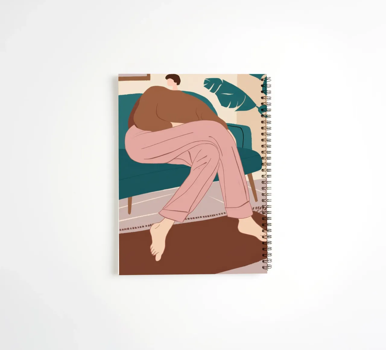 Morning Contemplation Stillness spiral notebook by Reds Jays