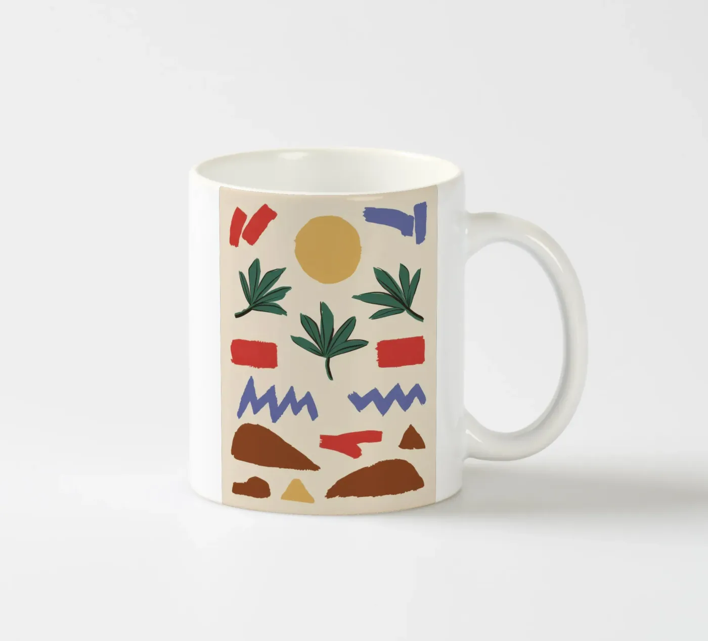 Earthen Element Pattern ceramic mug by Dream Gesso