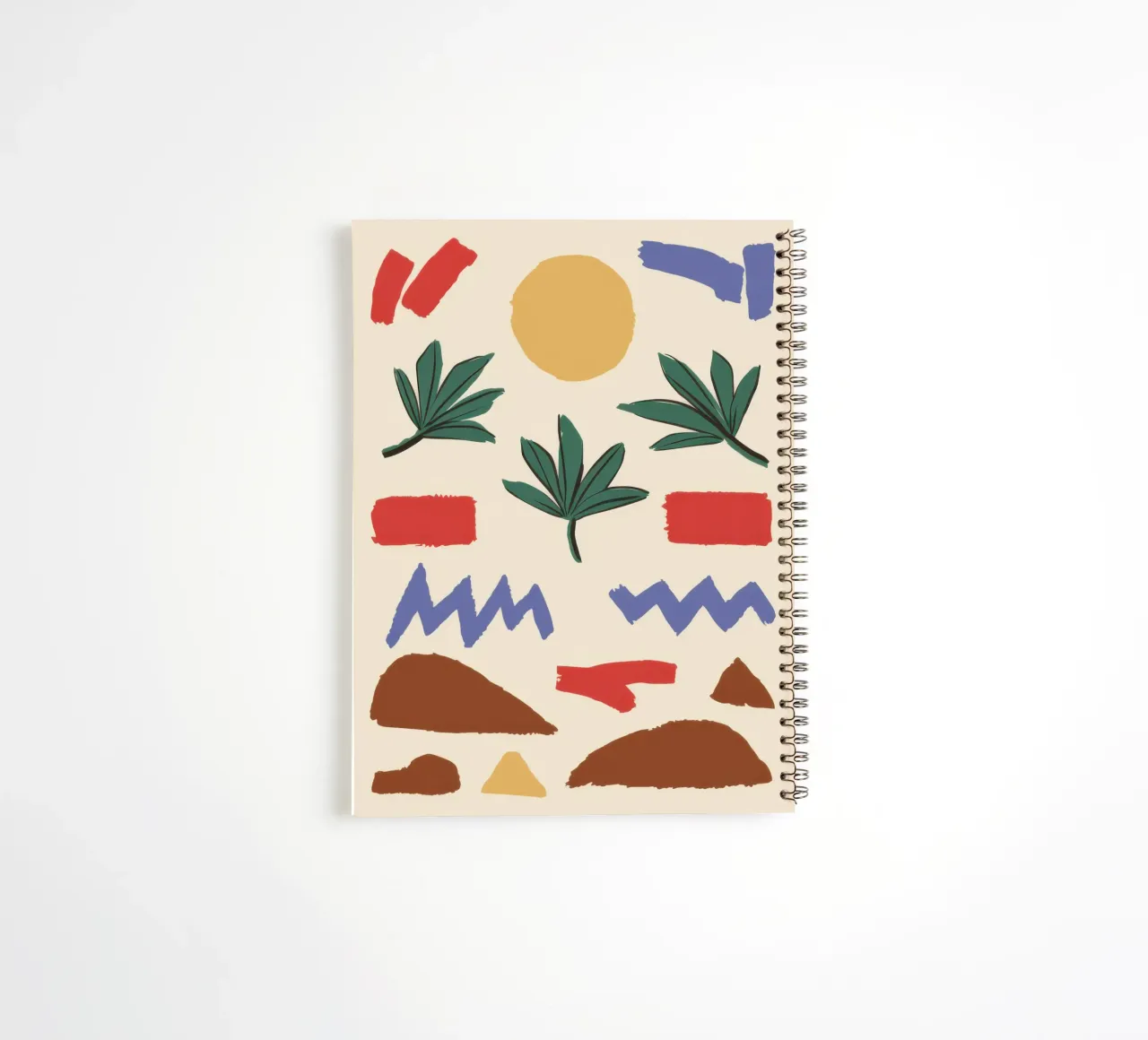 Earthen Element Pattern spiral notebook by Dream Gesso
