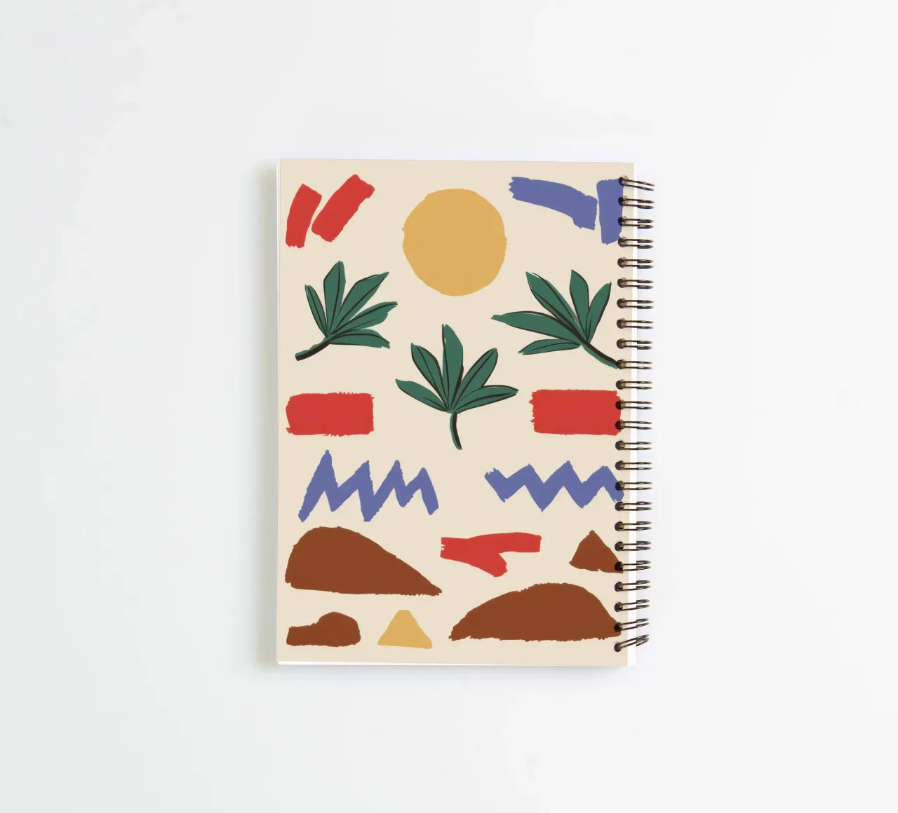 Earthen Element Pattern spiral notebook by Dream Gesso