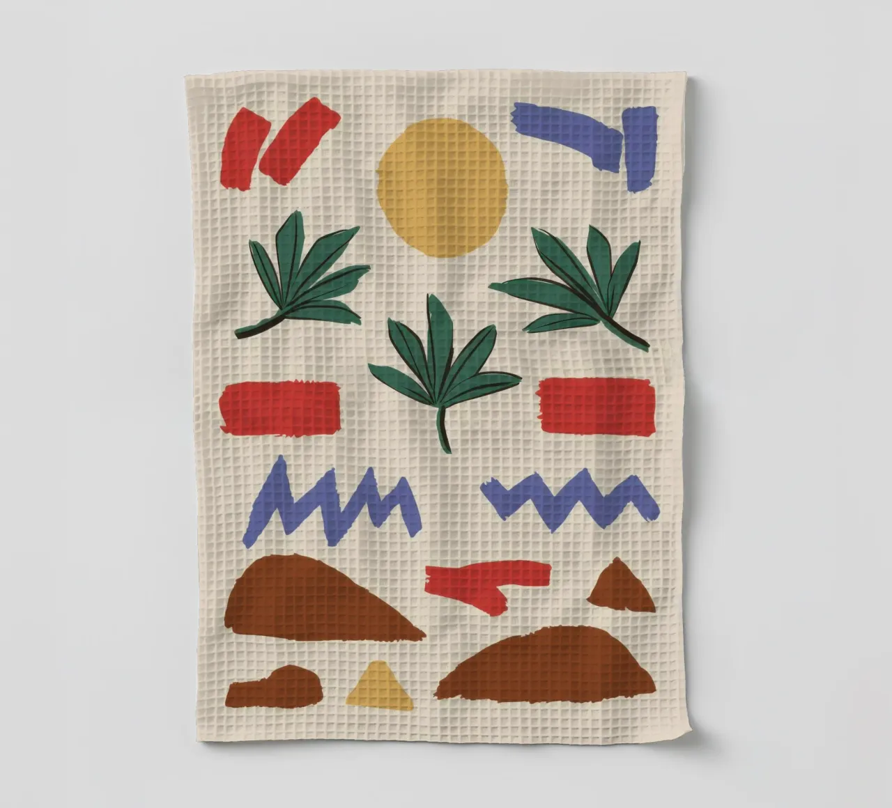 Motif de l'élément terre torchon de Dream Gesso