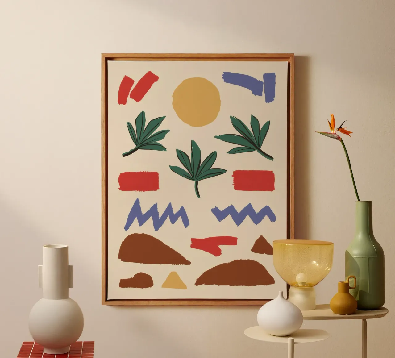 Earthen Element Pattern canvas by Dream Gesso