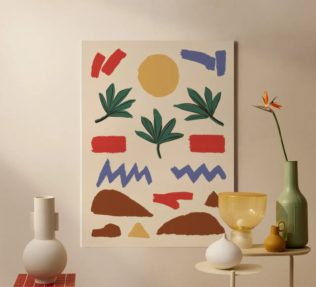 Earthen Element Pattern canvas by Dream Gesso