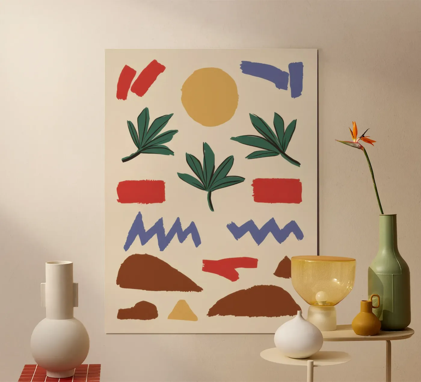Earthen Element Pattern poster by Dream Gesso