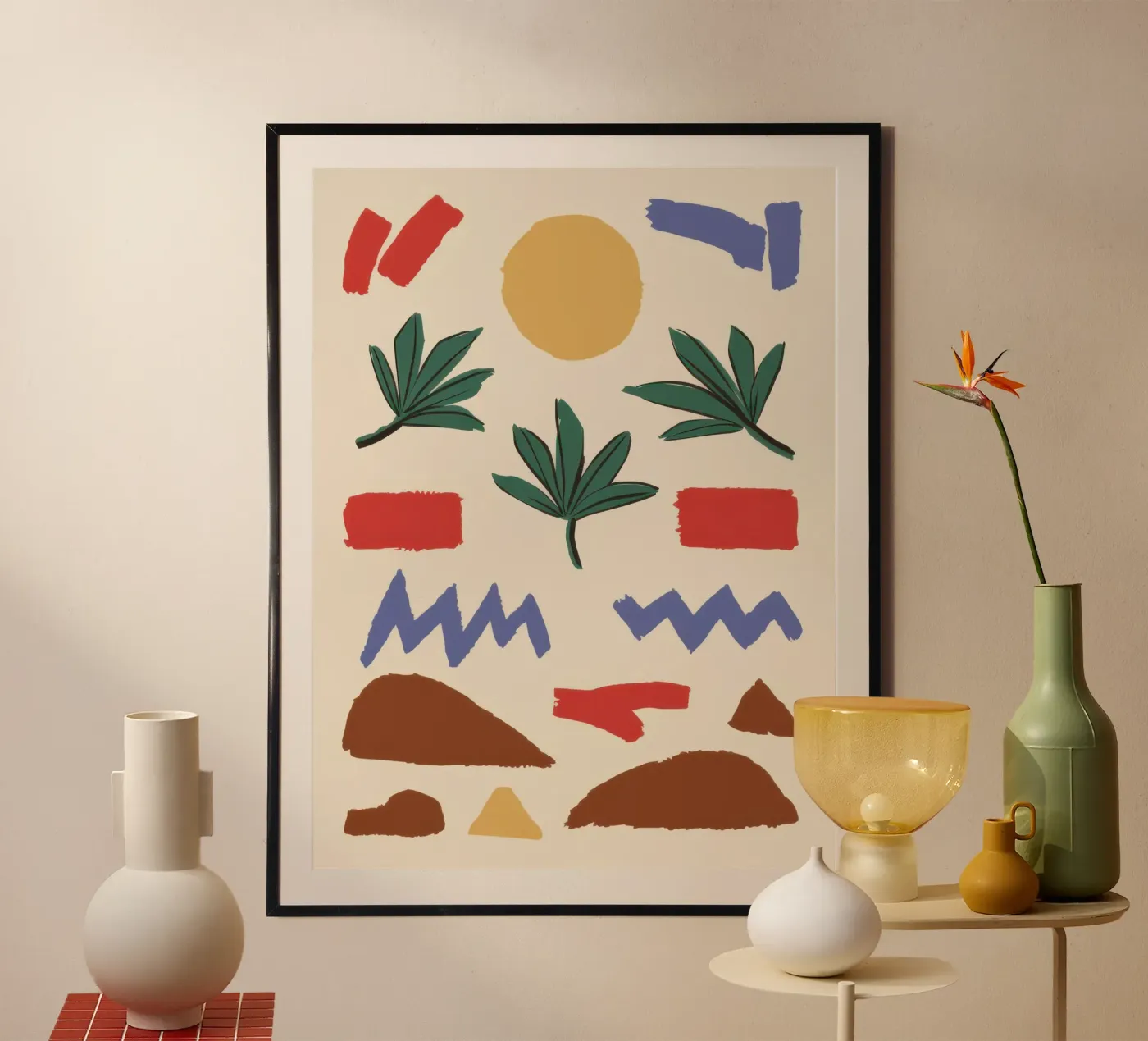 Earthen Element Pattern poster by Dream Gesso