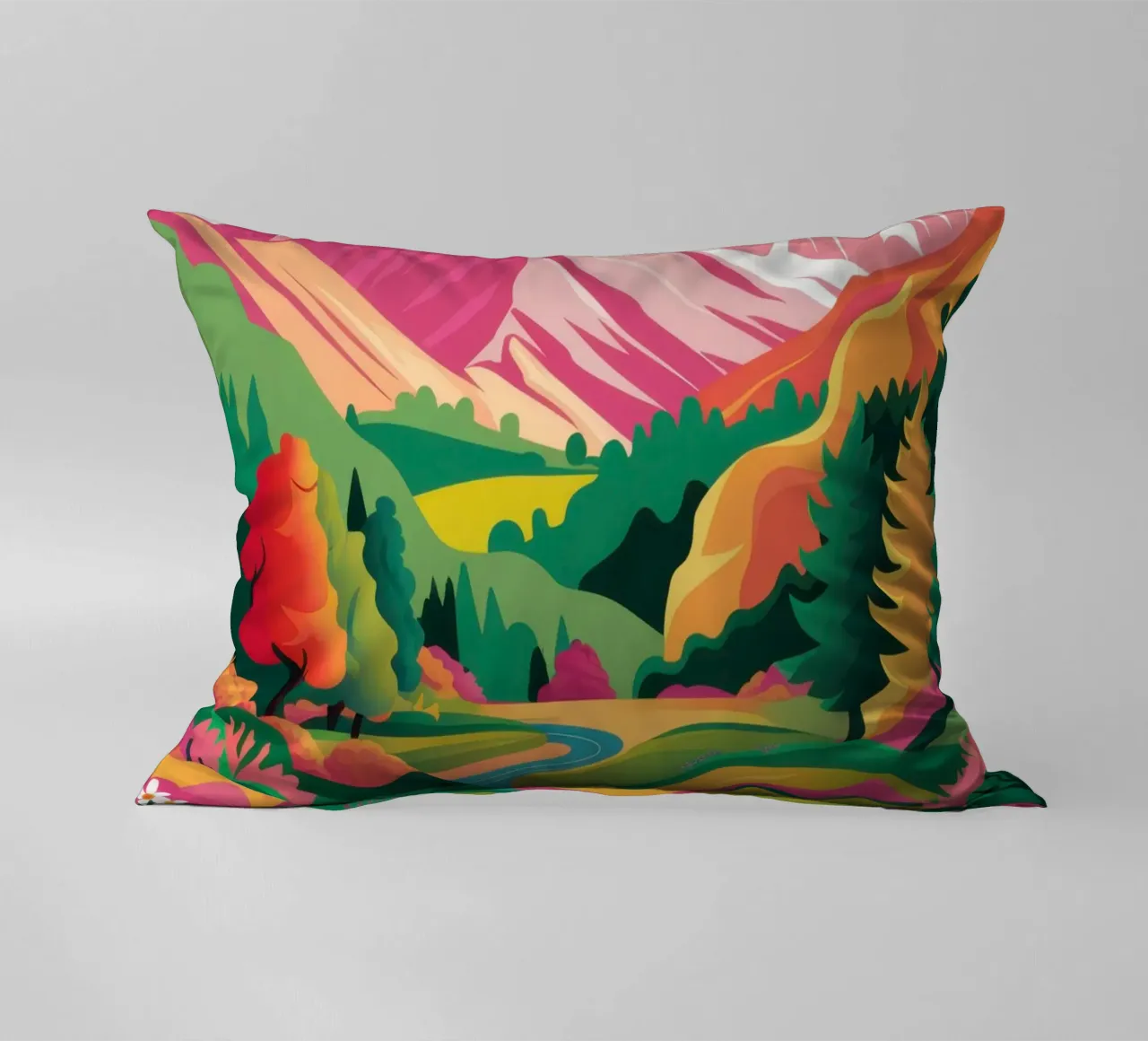 Passo della Montagna Prismatica cuscino da Ink Pulse