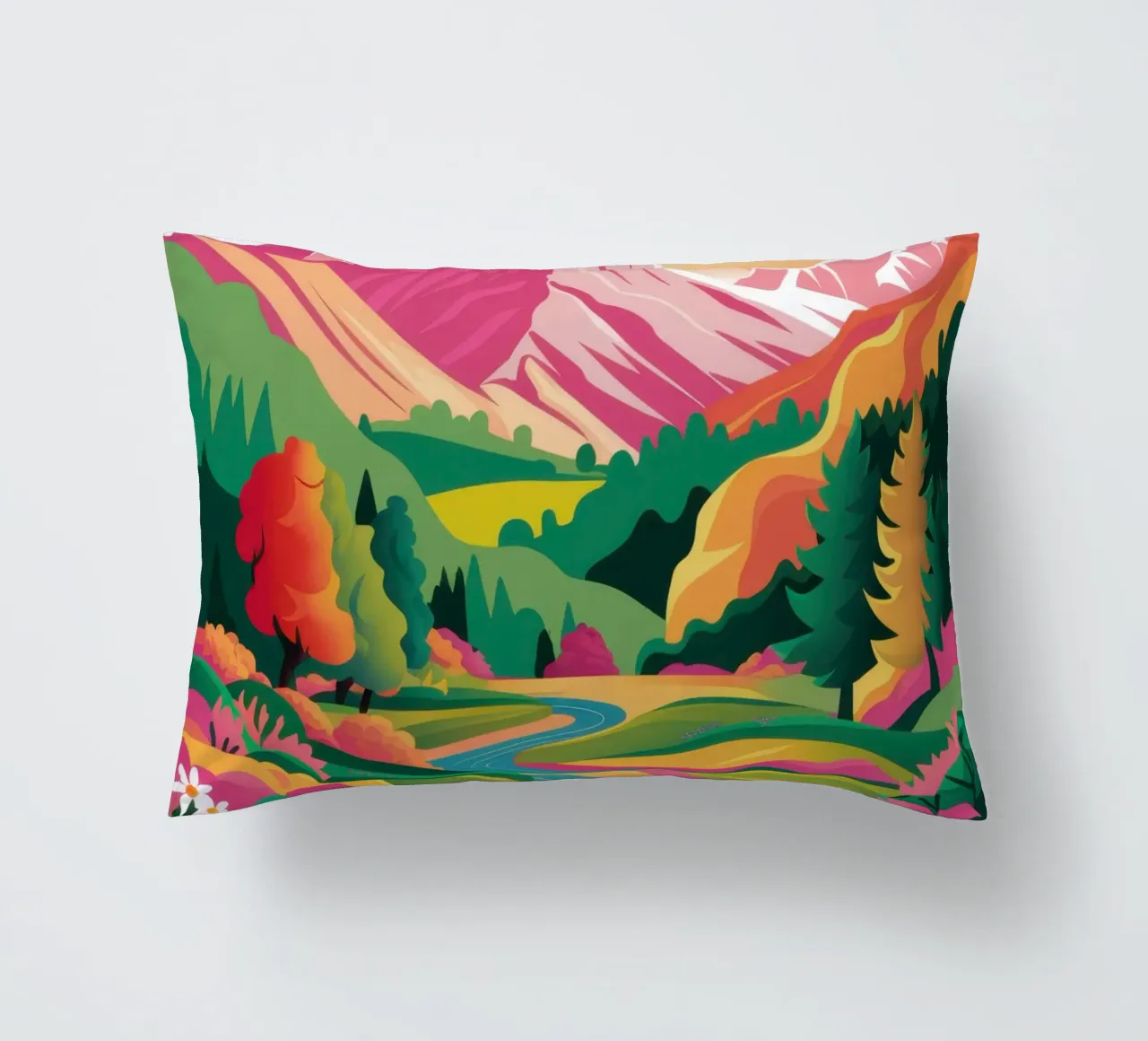 Passo della Montagna Prismatica cuscino da Ink Pulse