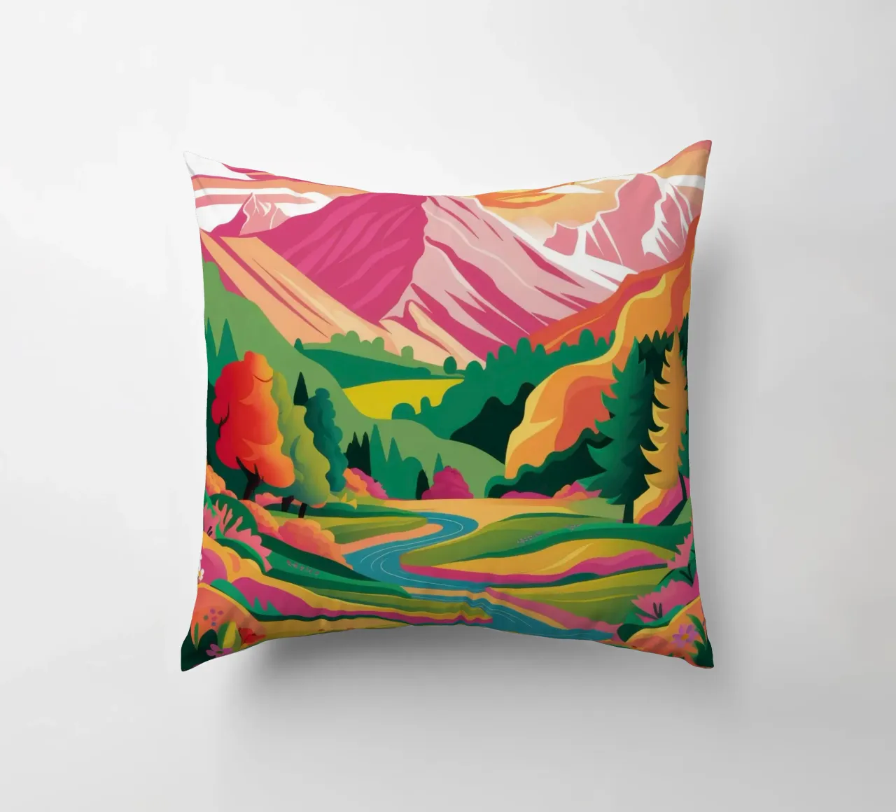 Passo della Montagna Prismatica cuscino da Ink Pulse