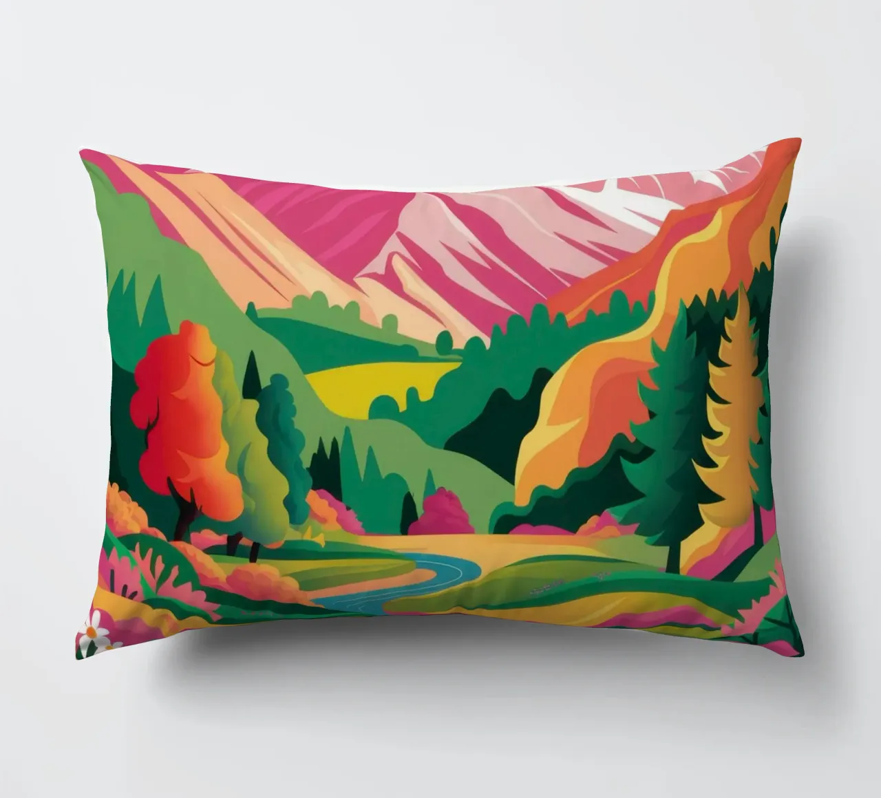 Passo della Montagna Prismatica cuscino da Ink Pulse