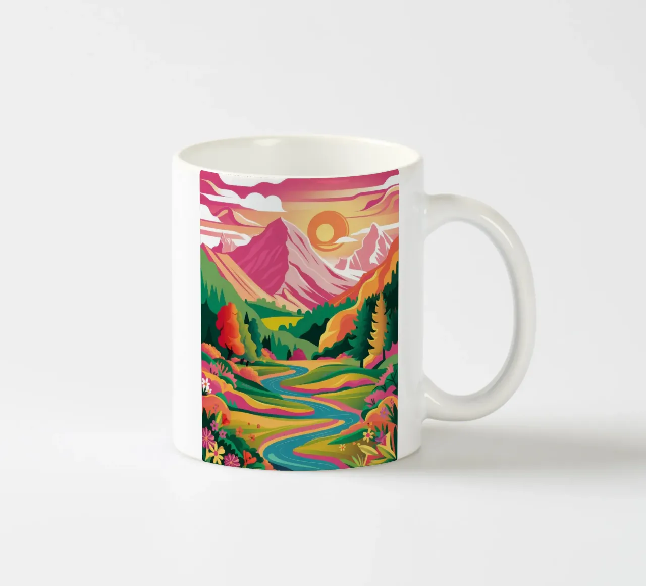 Passo della Montagna Prismatica tazza in ceramica da Ink Pulse