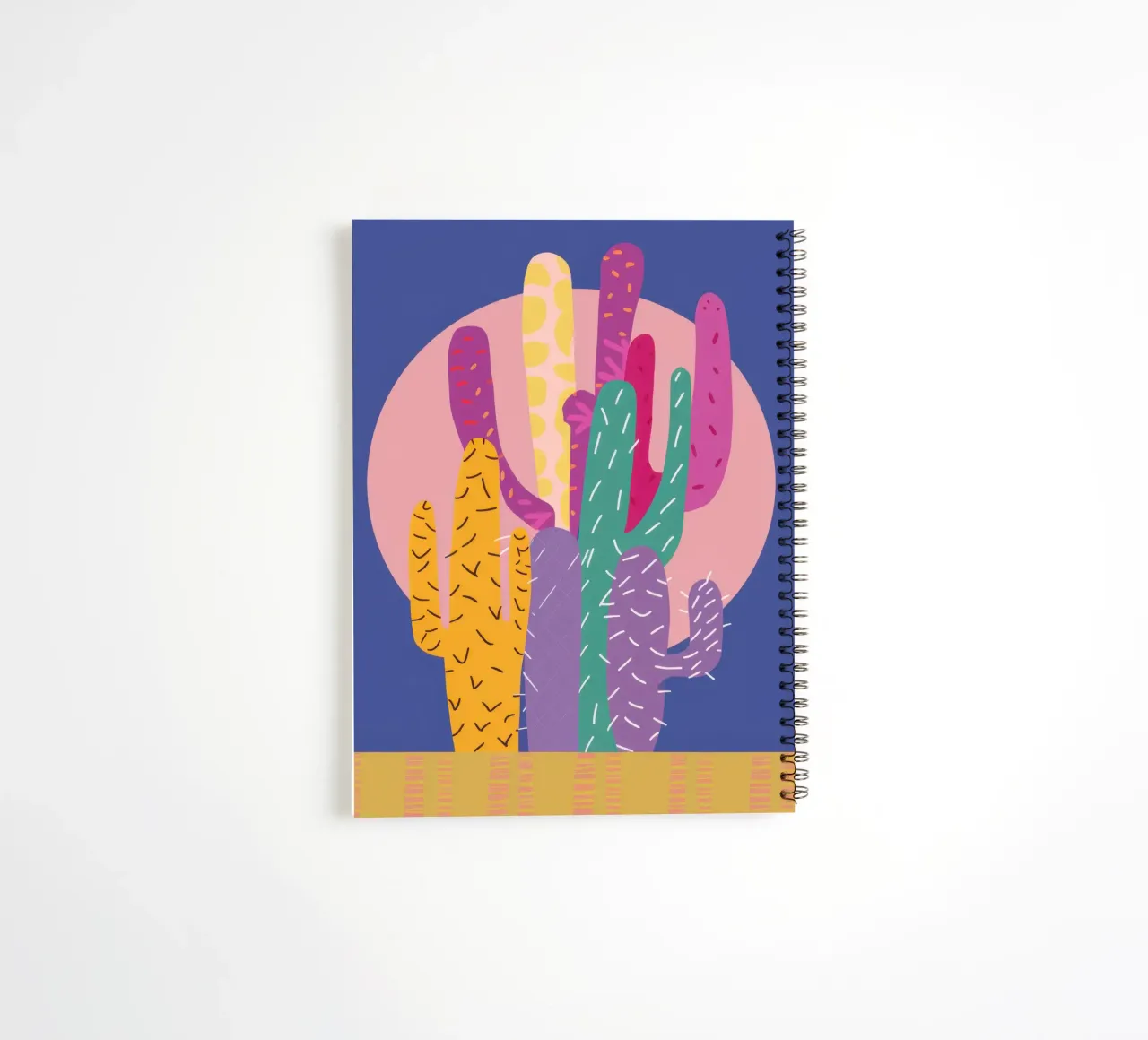Twilight Desert Bloom spiral notebook by Rain Balance