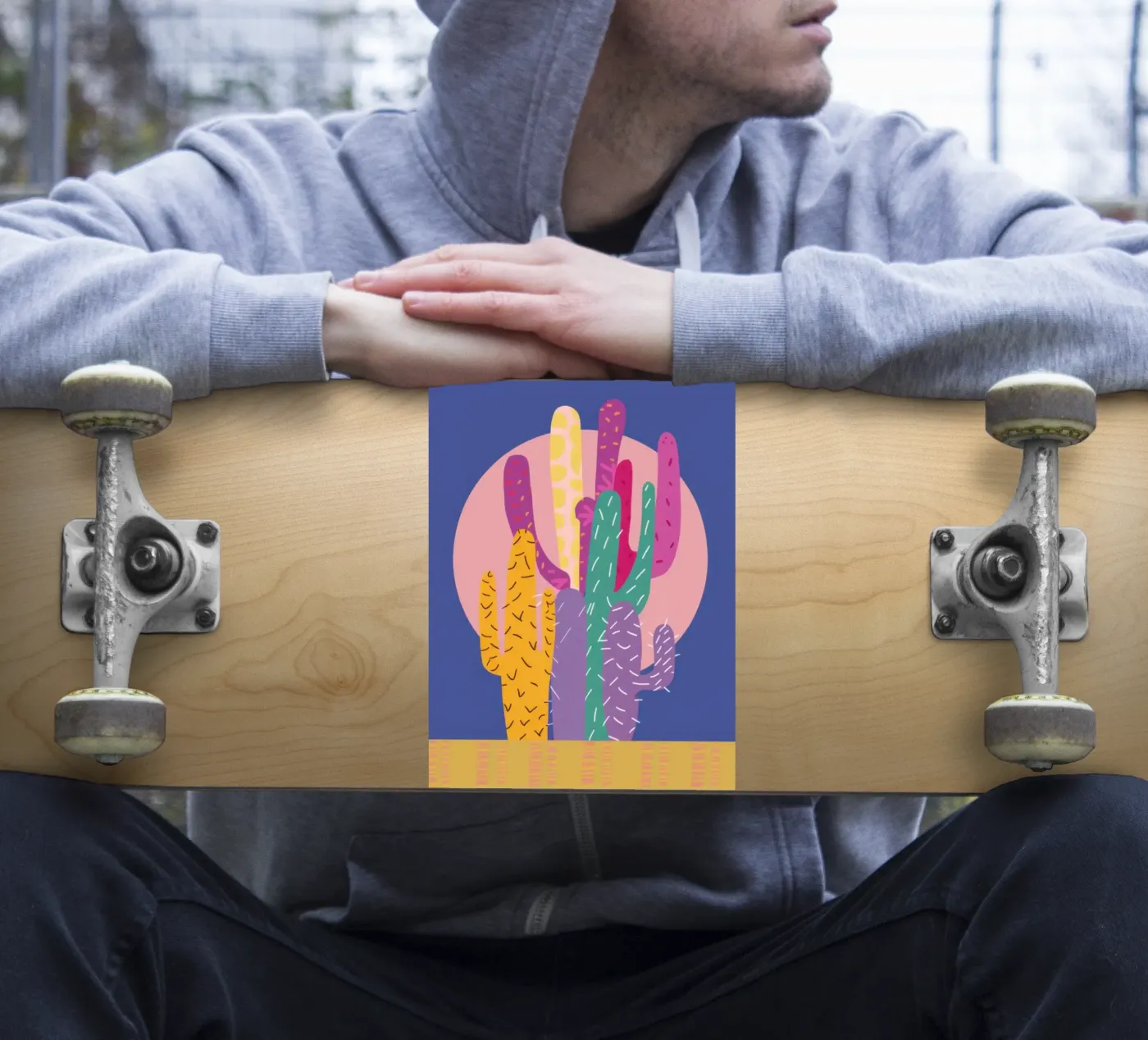 Woestijn schemering sticker van Rain Balance