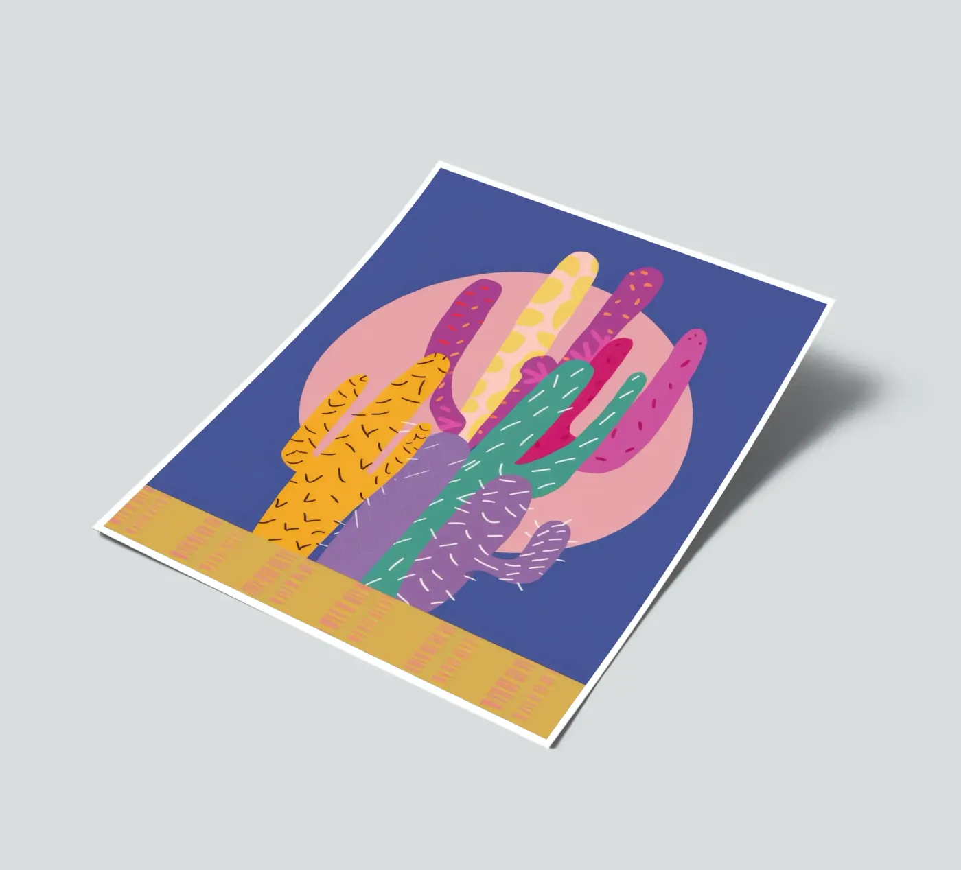 Woestijn schemering stickervel van Rain Balance