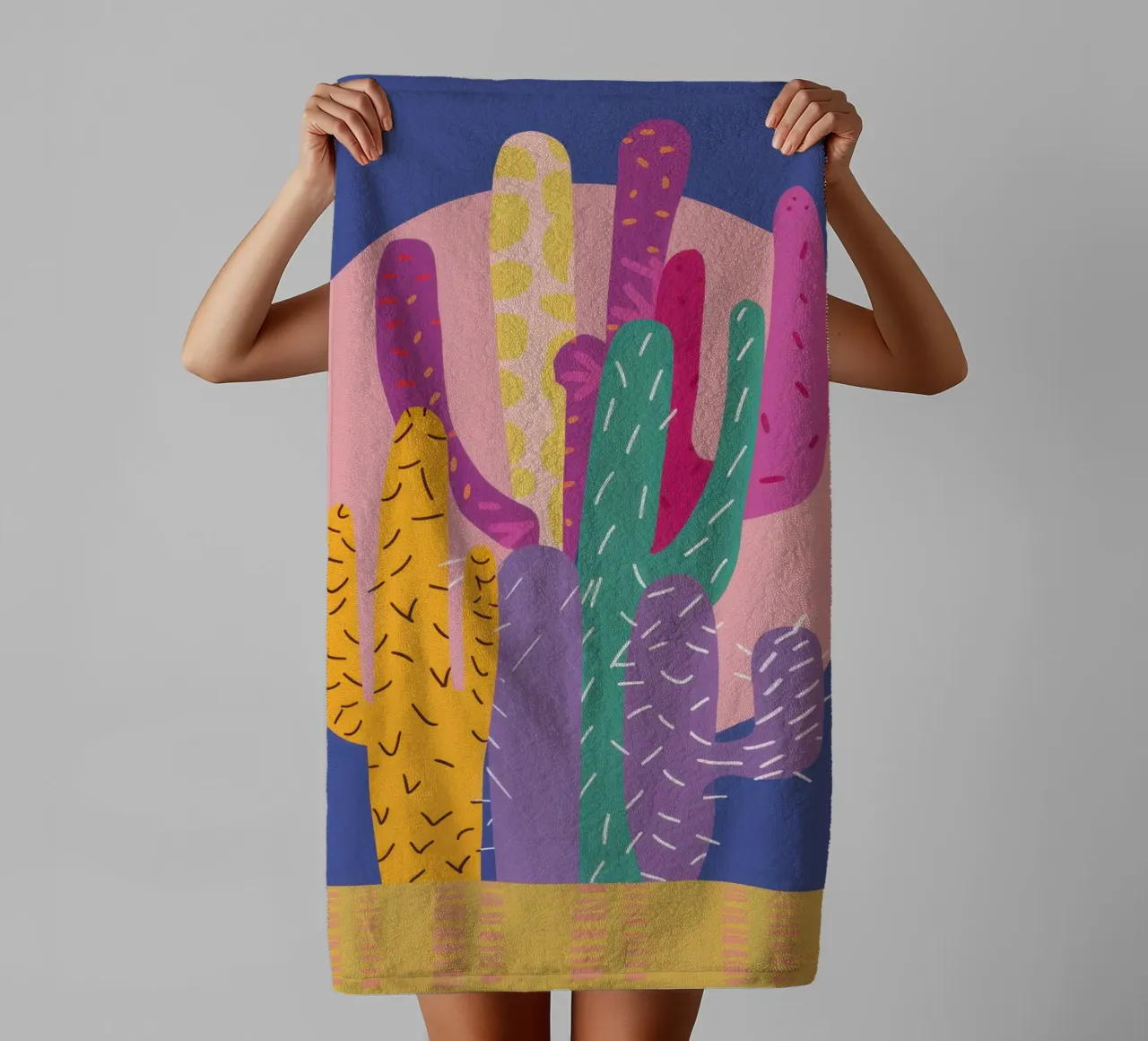 Twilight Desert Bloom towel by Rain Balance