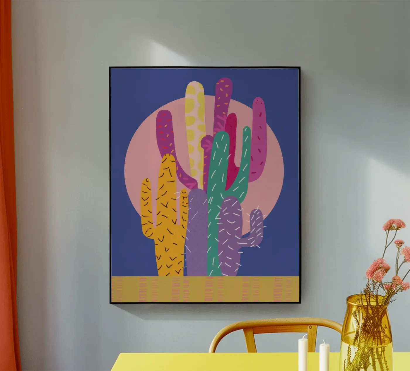 Woestijn schemering acryl van Rain Balance