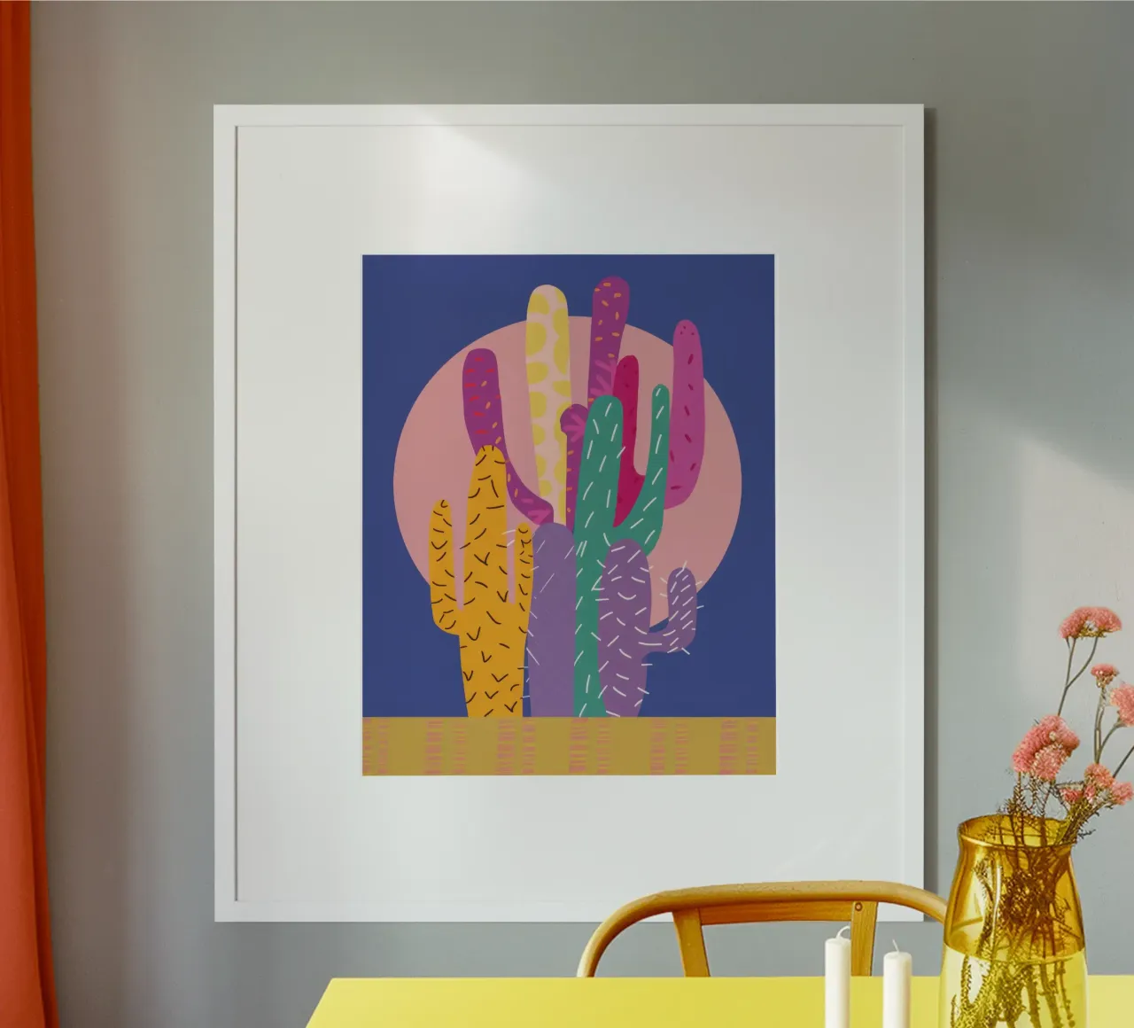 Woestijn schemering poster van Rain Balance