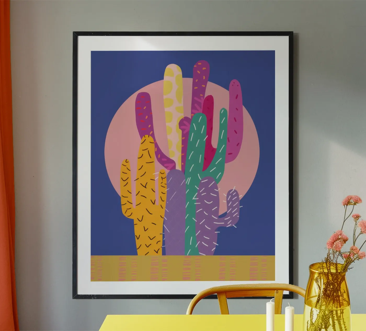 Fiore del deserto crepuscolare poster da Rain Balance