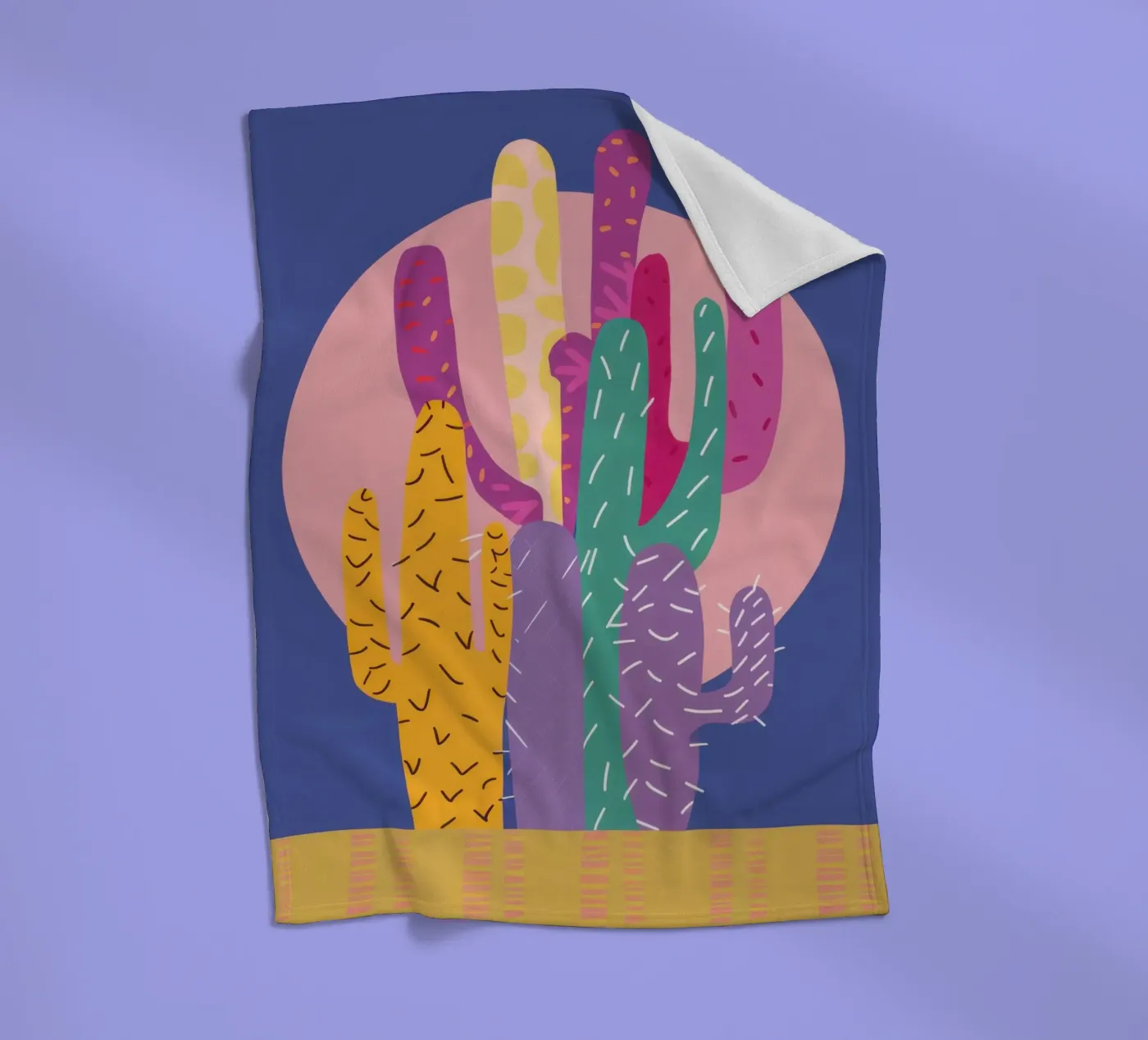 Twilight Desert Bloom Fleecedecke von Rain Balance