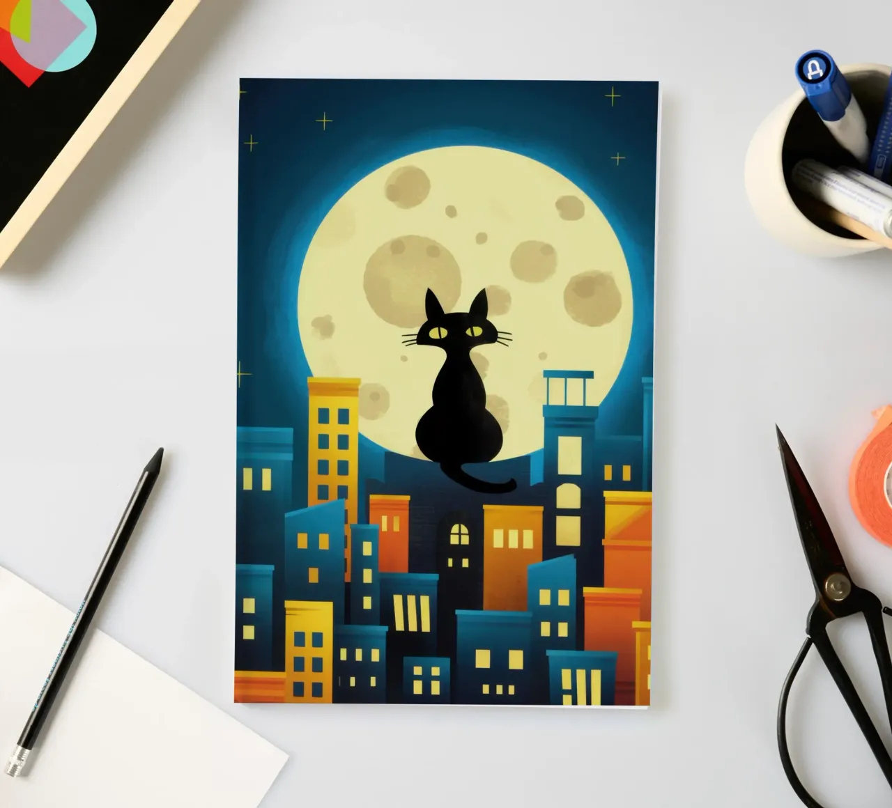 Metropolis Moon Watcher notebook by Ink Pulse