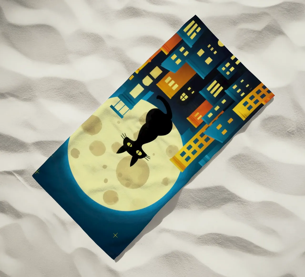 Osservatore della luna di Metropolis telo mare da Ink Pulse