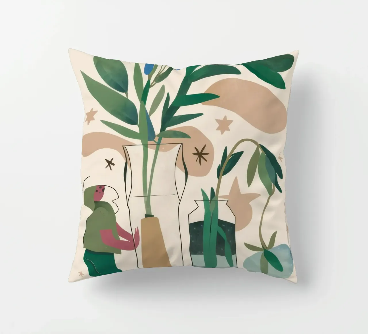 Rituale di composizione botanica cuscino da Reds Jays