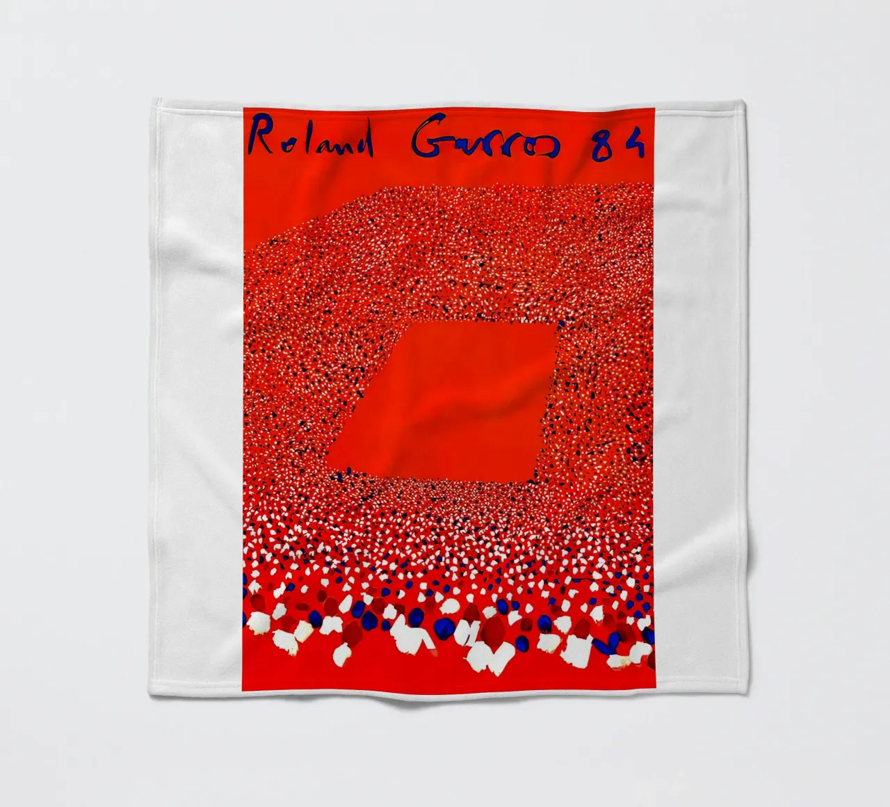 Rouge Roland Garros 1984 plaid polaire de ART BEST