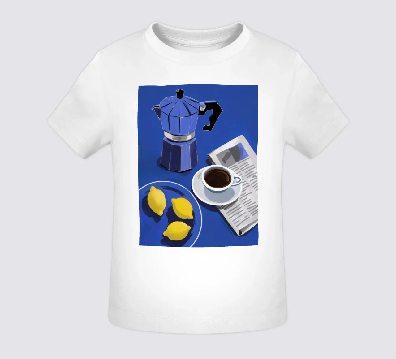 Caffè mattutino e limoni maglietta neonato da Flock Reverie