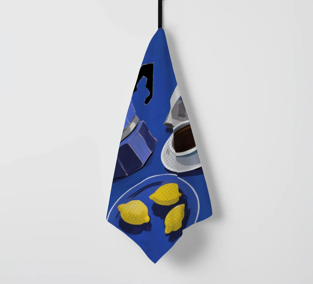Caffè mattutino e limoni canovaccio da cucina da Flock Reverie