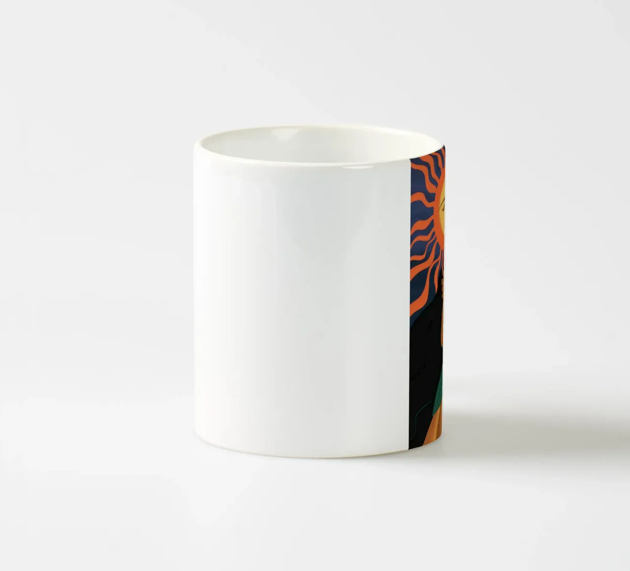 Fioritura della dea solare tazza in ceramica da Dream Gesso
