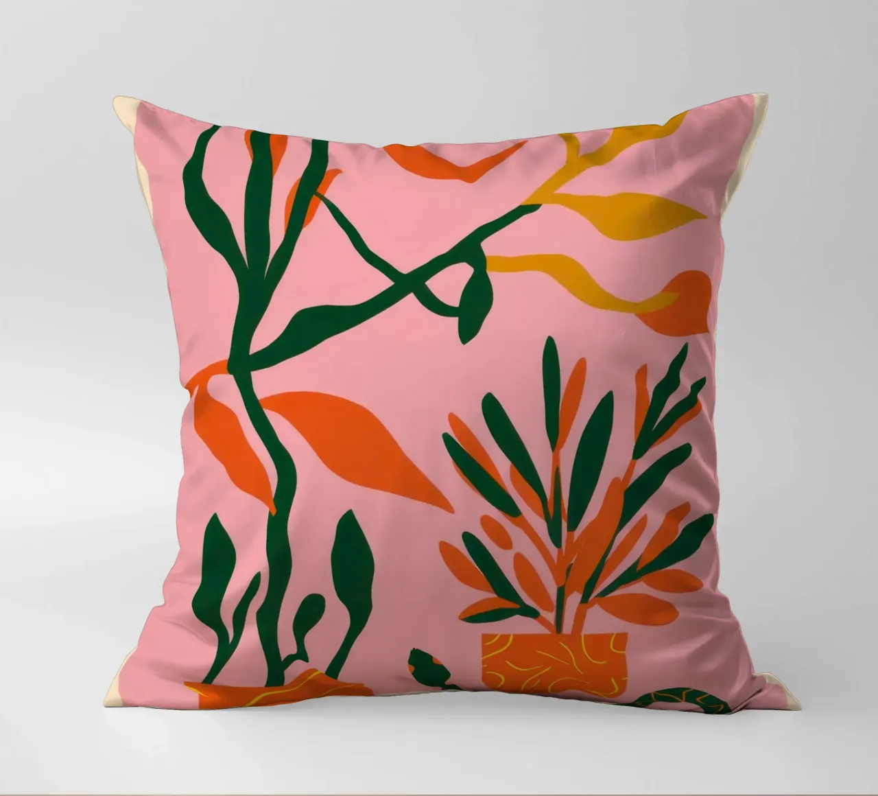Botanici della parete rosa cuscino da Ink Pulse