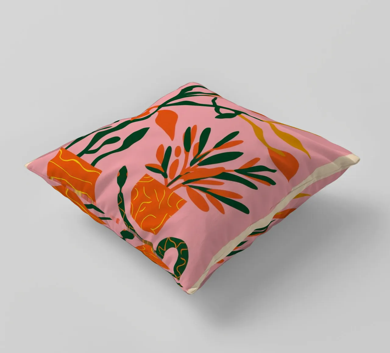 Botanici della parete rosa cuscino da Ink Pulse