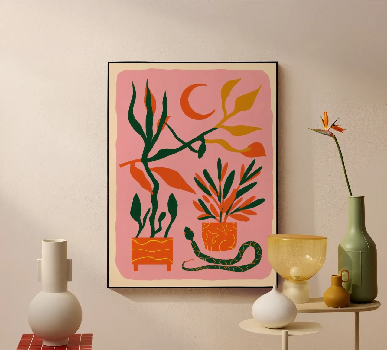 Botanici della parete rosa plexiglass da Ink Pulse