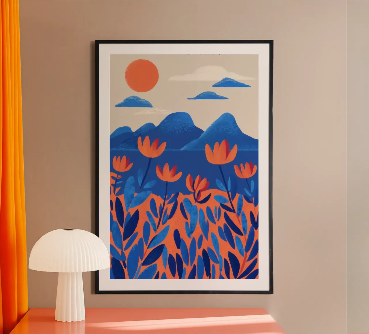 Foresta Folcloristica Vista poster con telaio in plastica da Reds Jays