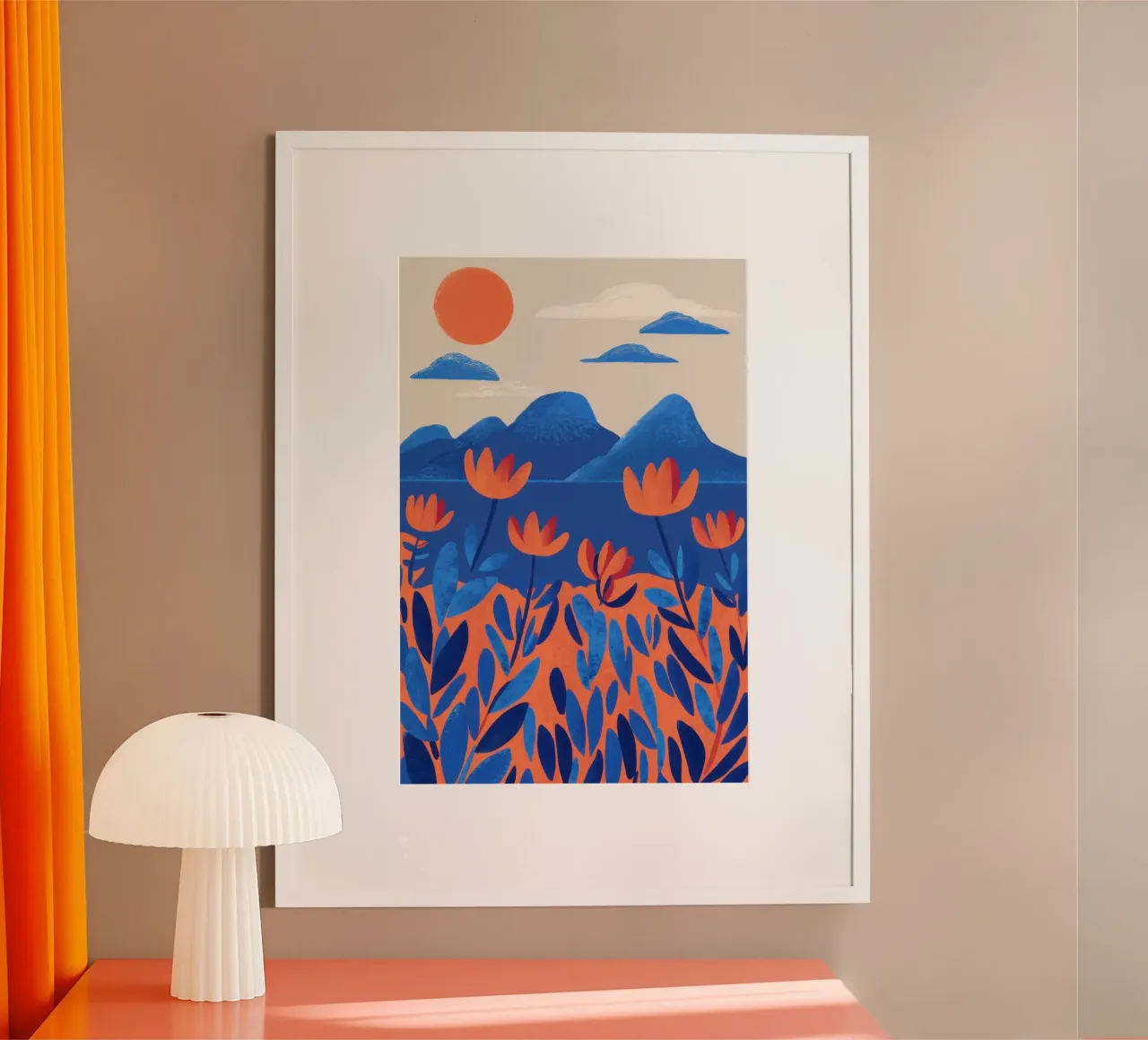 Foresta Folcloristica Vista poster con telaio in plastica da Reds Jays