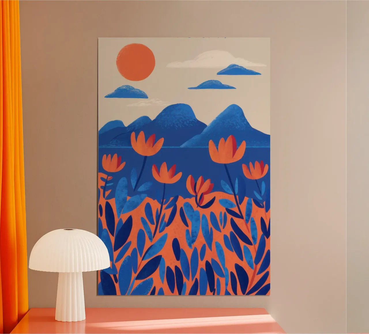 Foresta Folcloristica Vista poster con telaio in plastica da Reds Jays