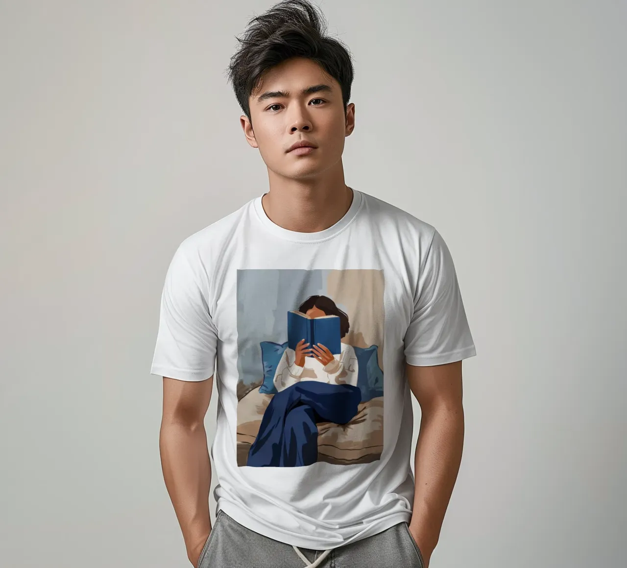 Cocon de lecture douillet t-shirt de Giant Foxs