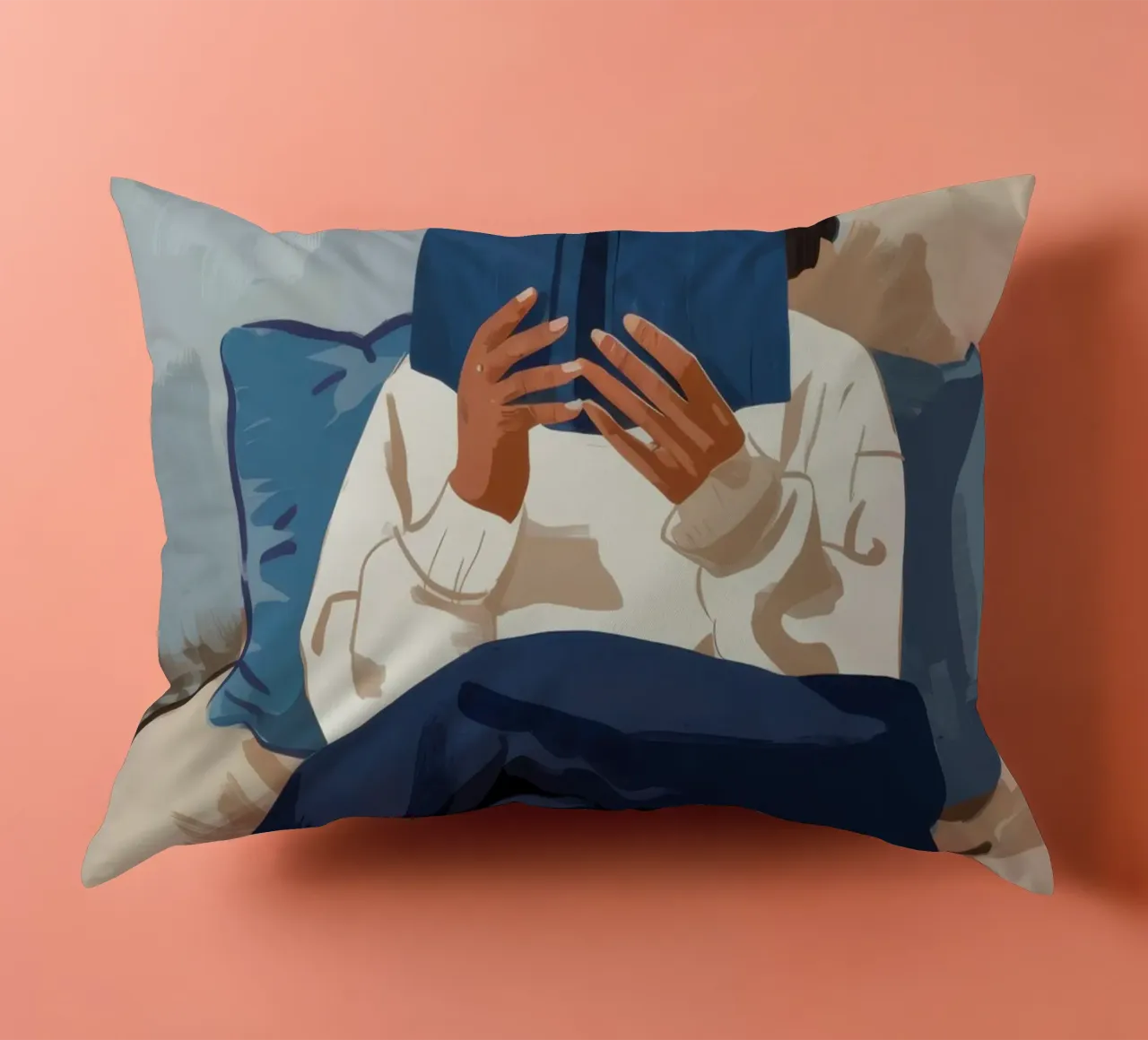 Cocon de lecture douillet coussin de Giant Foxs